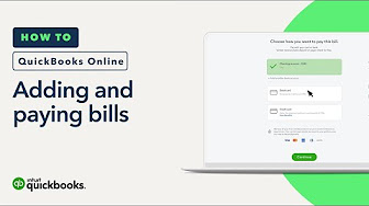 How to add and pay bills in QuickBooks Online