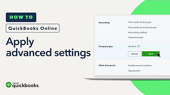How to set up your advanced settings in QuickBooks Online