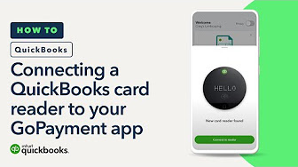 How to connect your QuickBooks card reader to your GoPayment app and make a sale