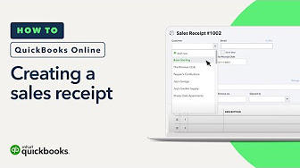 How to create a sales receipt in QuickBooks Online