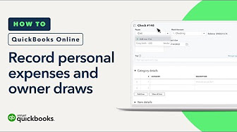 How to record personal expenses and owner draws in QuickBooks Online