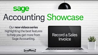 Record a sales invoice