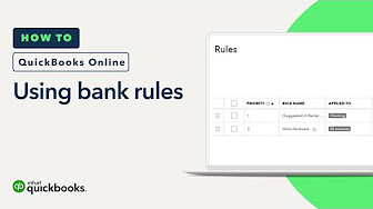 How to use bank rules in QuickBooks Online