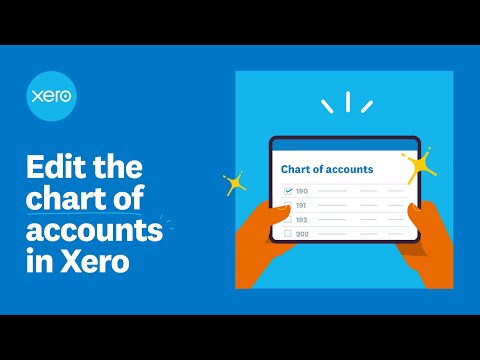Edit the chart of accounts in Xero