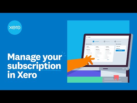 Manage your subscription in Xero